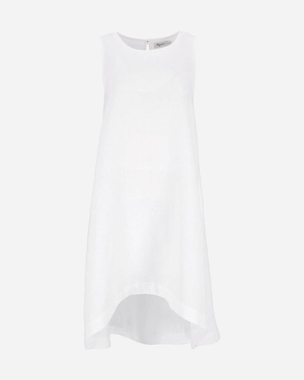 Royal TOSCANA linen dress in White